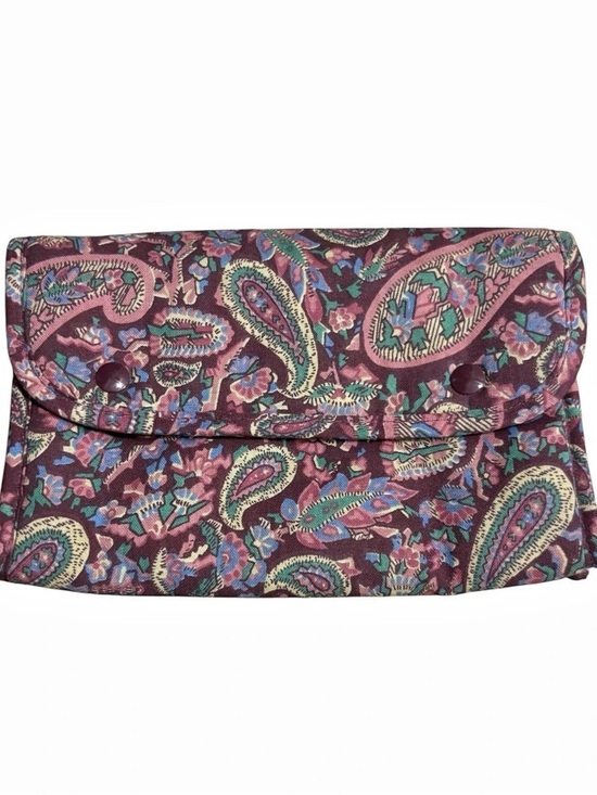 Ralph Lauren Handbags - RALPH LAUREN Vintage 90s Paisley Make-Up Clutch in Purple & Multicolor -- PRETTY